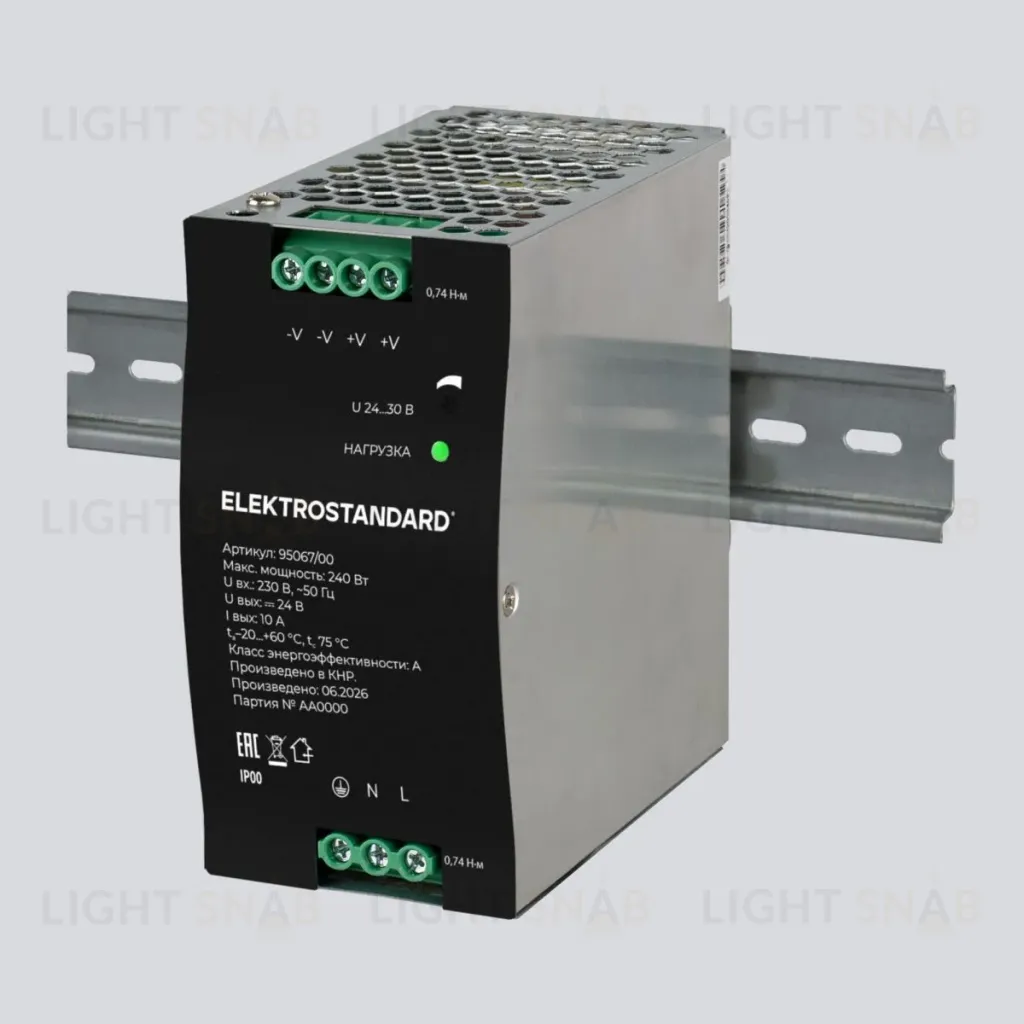 Блок питания Elektrostandard 240W 24V IP20 95067/00 4690389220500 a072609 4690389220500