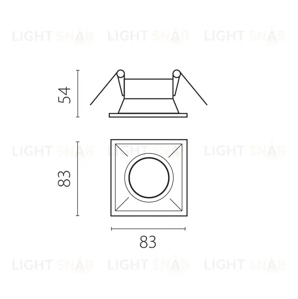 Рамка для крепления LED источника света в подвесном потолке Lightstar 214506-SOLO 214506-SOLO