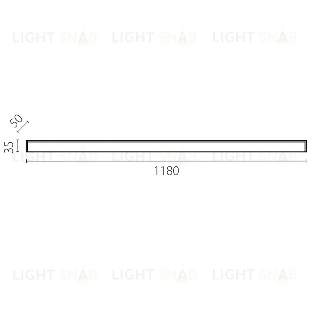 Линейный светильник Lightstar Trito Base 457267 457267