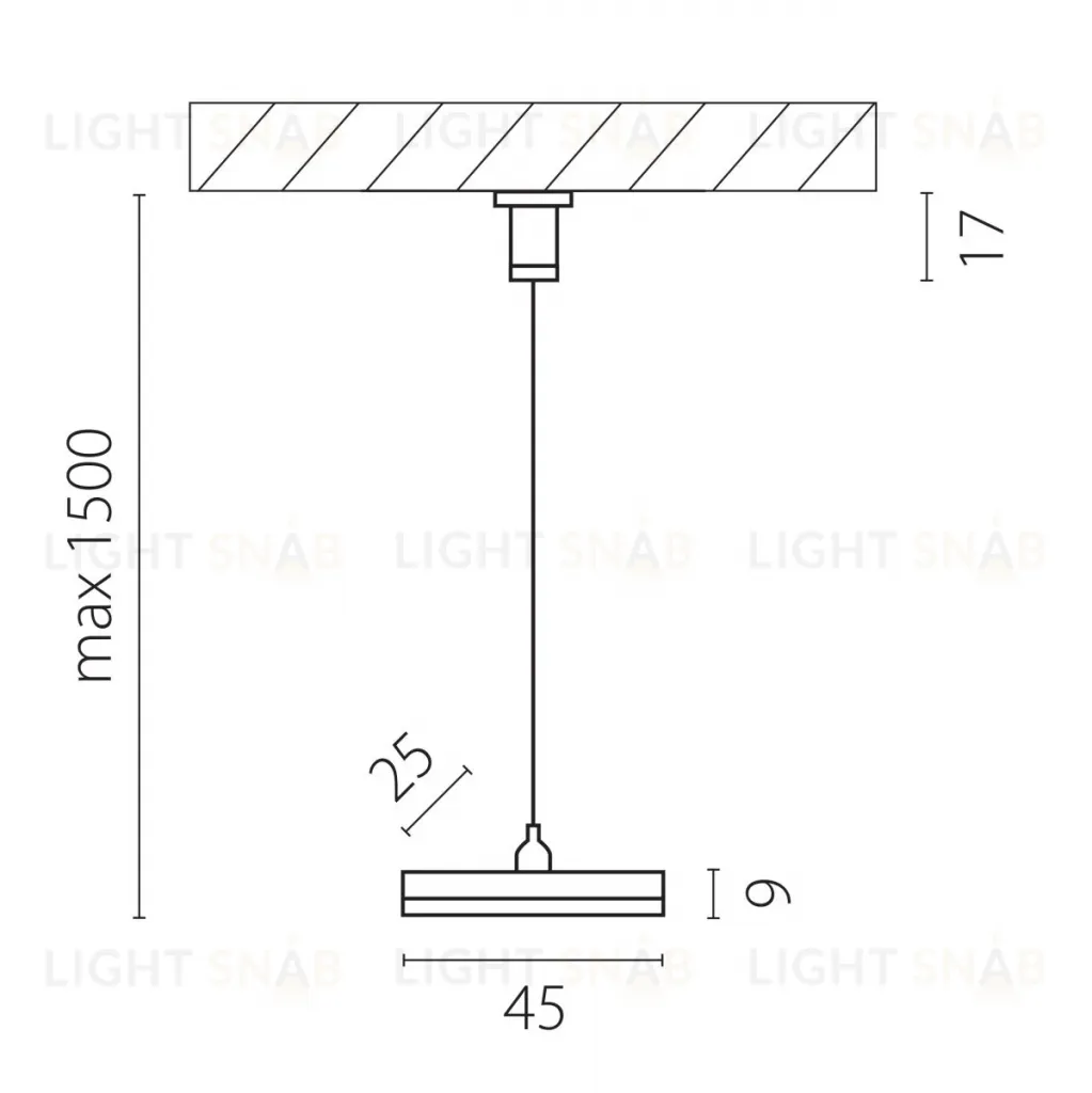Подвес трековый PRO Lightstar Teta 505177-1 505177-1