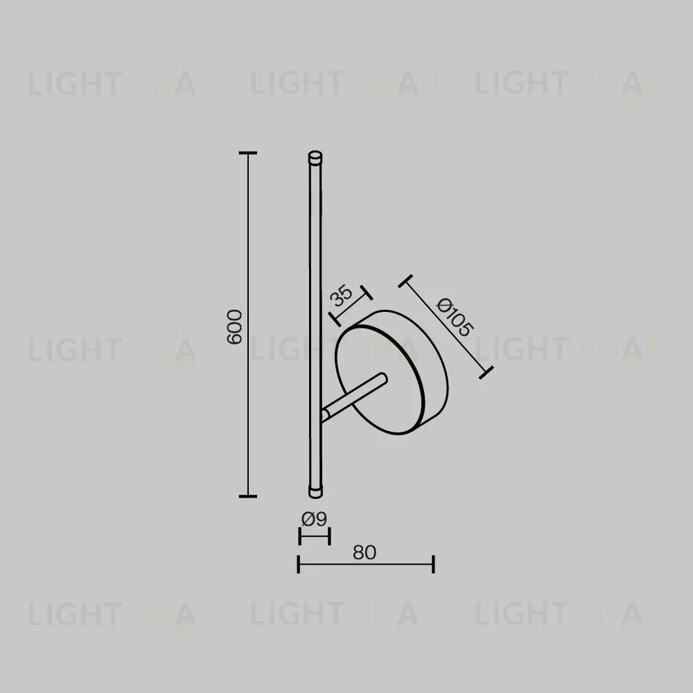 Настенный светильник Maytoni Elegant C085WL-L7BS2.7K-1 C085WL-L7BS2.7K-1