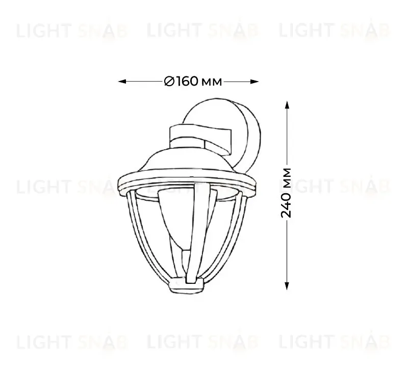 Уличный настенный светильник Italline IT3027 IT3027