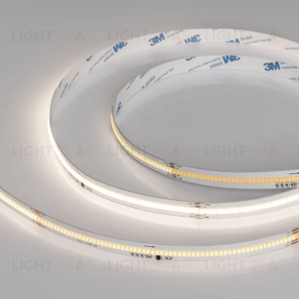 Светодиодная лента Arlight SPI-COB-X378-12mm 24V Day4000-PX21-BPT (8 W/m, IP20, 5m) (бегущий огонь) 063779 063779