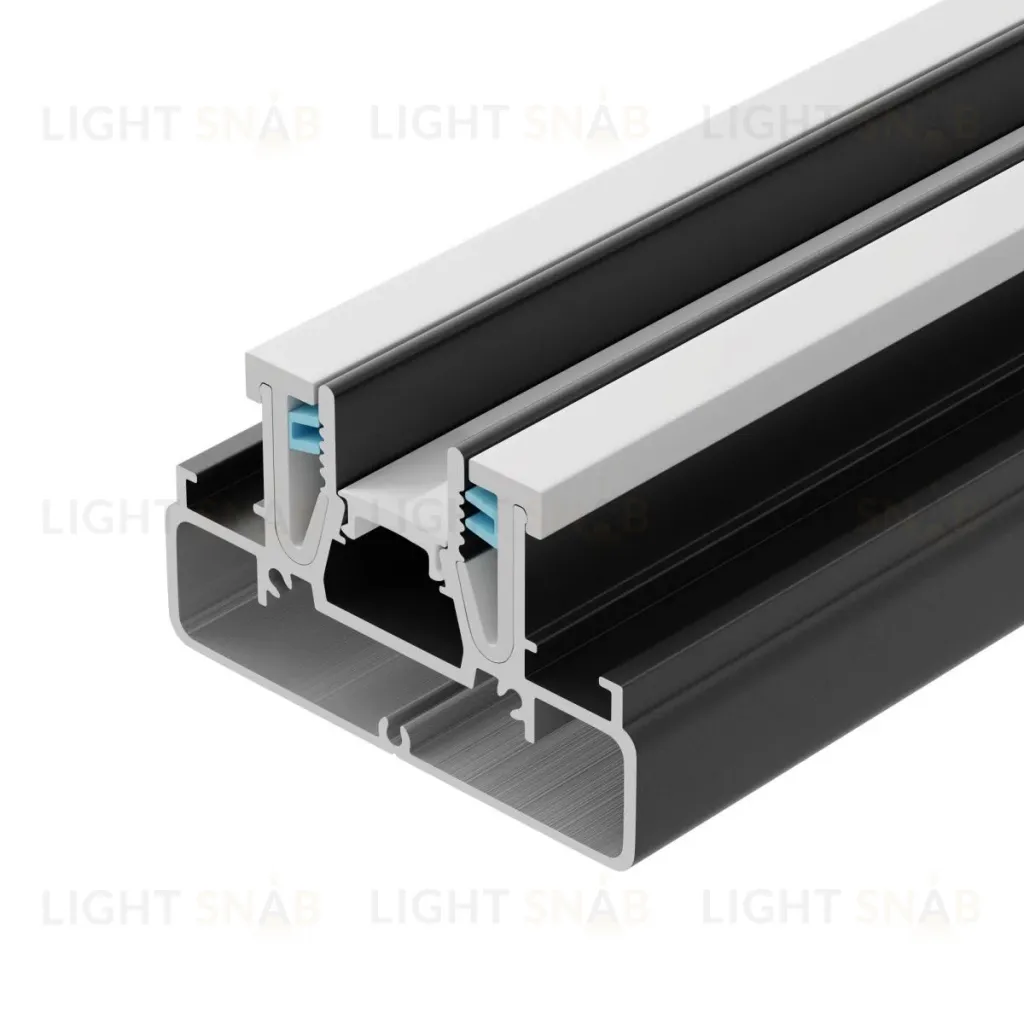 Профиль Arlight STRETCH-COMFORT-14-CEIL-CENTER-2000 BLACK (Алюминий) 065154 065154