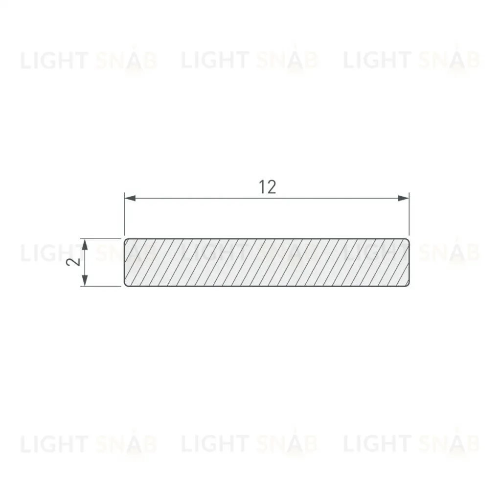 Полоса Arlight ARH-W12-3000 WHITE (Алюминий) 063284 063284