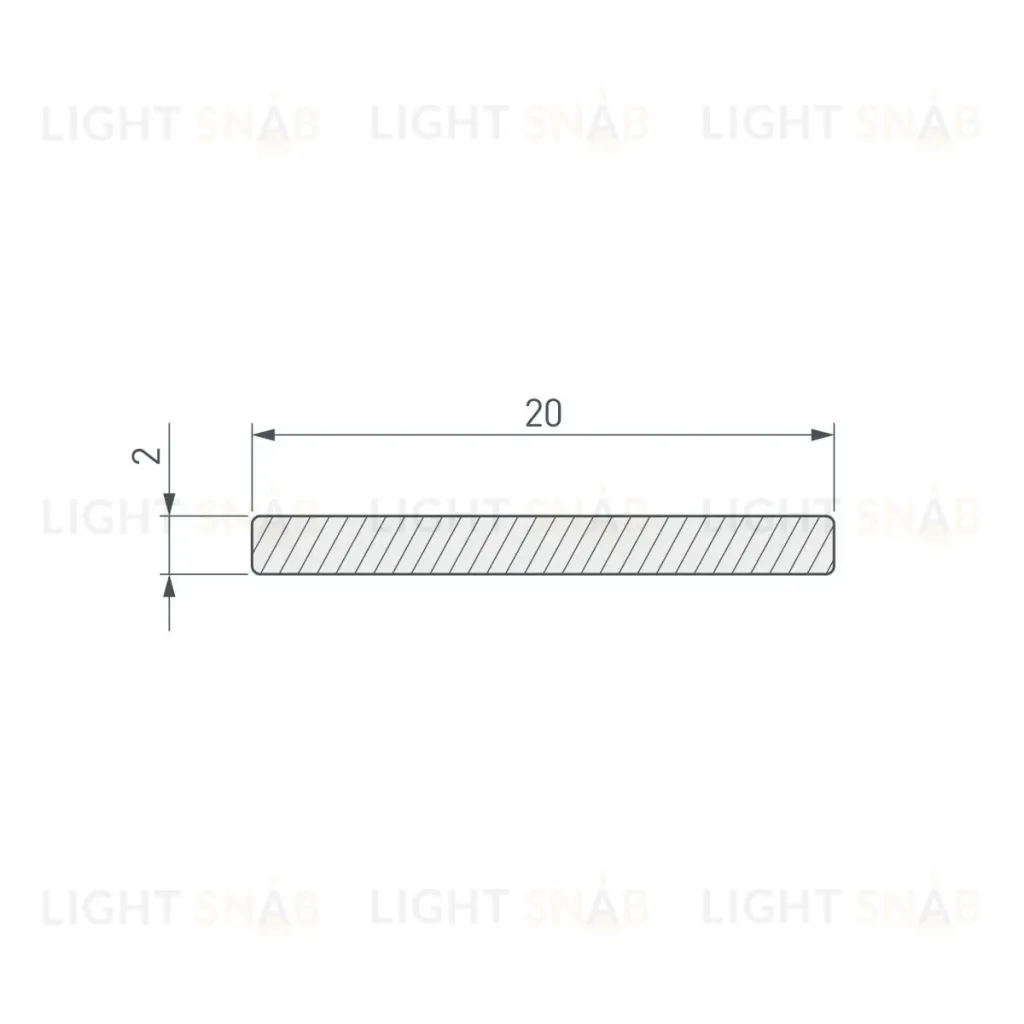 Полоса Arlight ARH-W20-3000 WHITE (Алюминий) 063286 063286