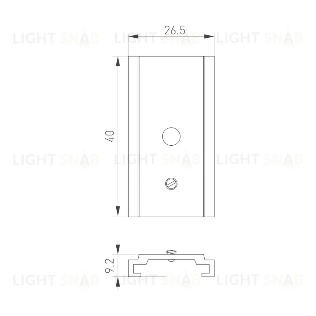 Держатель Arlight MAG-ORIENT-HOLDER-2620 (BK) (Сталь) 062606 062606
