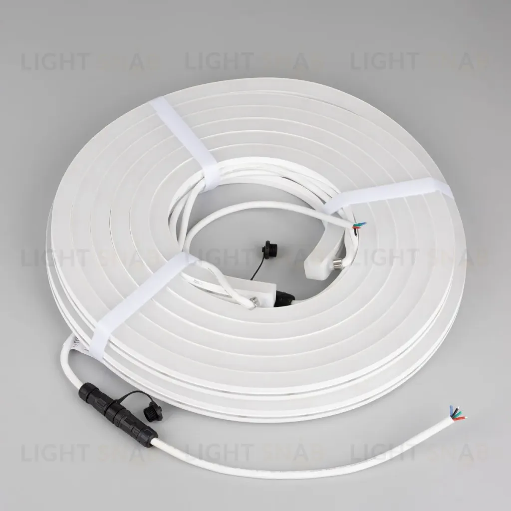 Светодиодная лента герметичная Arlight MOONLIGHT-PRO-SIDE-X360-16x16mm 24V RGB (12 W/m, IP67, 10m, wire x2) (Вывод боковой) 054958 054958