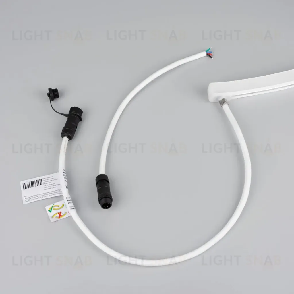 Светодиодная лента герметичная Arlight MOONLIGHT-PRO-SIDE-X360-16x16mm 24V RGB (12 W/m, IP67, 10m, wire x2) (Вывод боковой) 054958 054958