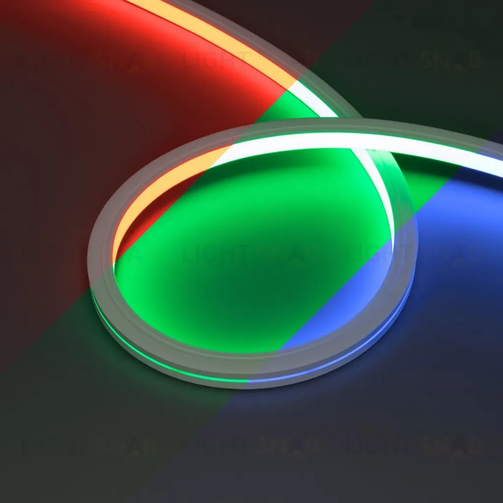 Светодиодная лента герметичная Arlight MOONLIGHT-PRO-TOP-X360-16x16mm 24V RGB (12 W/m, IP67, 10m, wire x2) (Вывод боковой) 054975 054975