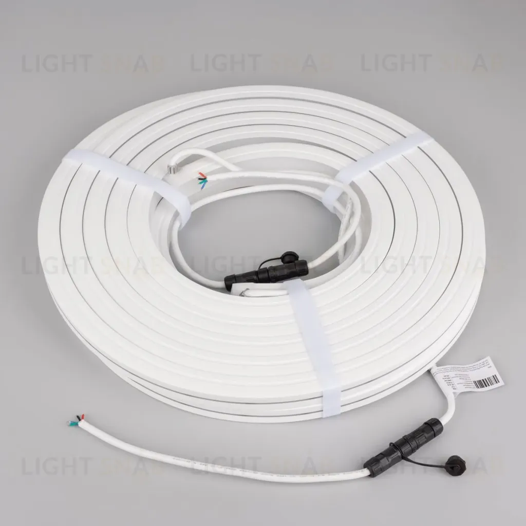 Светодиодная лента герметичная Arlight MOONLIGHT-PRO-TOP-X360-20x20mm 24V RGB (12 W/m, IP67, 10m, wire x2) (Вывод боковой) 054984 054984