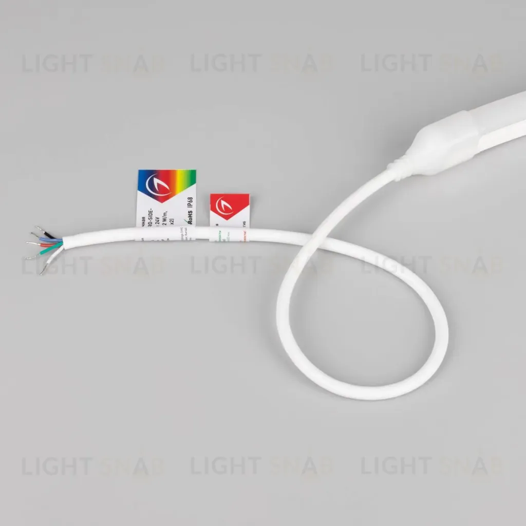 Светодиодная лента герметичная Arlight MOONLIGHT-PRO-SIDE-X336-12x24mm 24V RGBW-Warm (12 W/m, IP68, 10m, wire x2) (Вывод прямой) 055330 055330