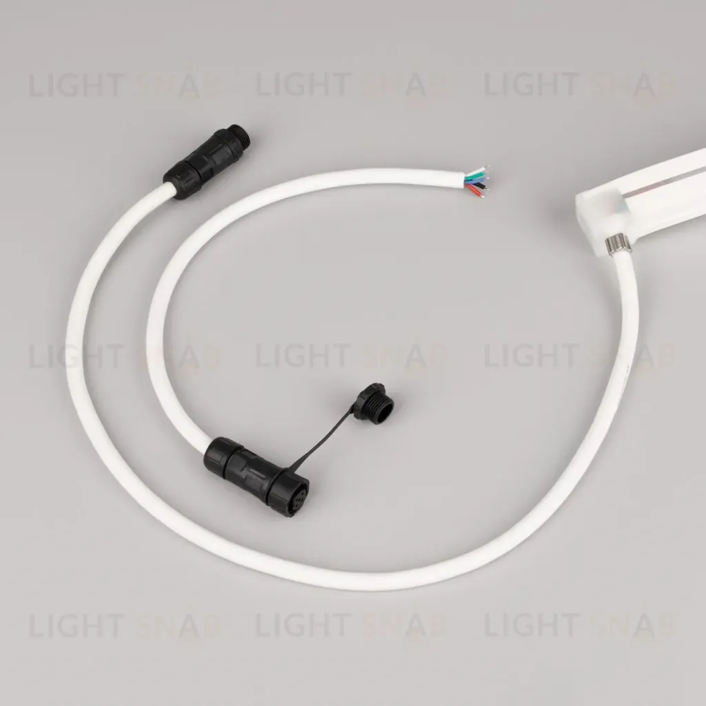 Светодиодная лента герметичная Arlight MOONLIGHT-PRO-TOP-X336-20x20mm 24V RGBW-Warm (12 W/m, IP67, 10m, wire x2) (Вывод боковой) 054988 054988
