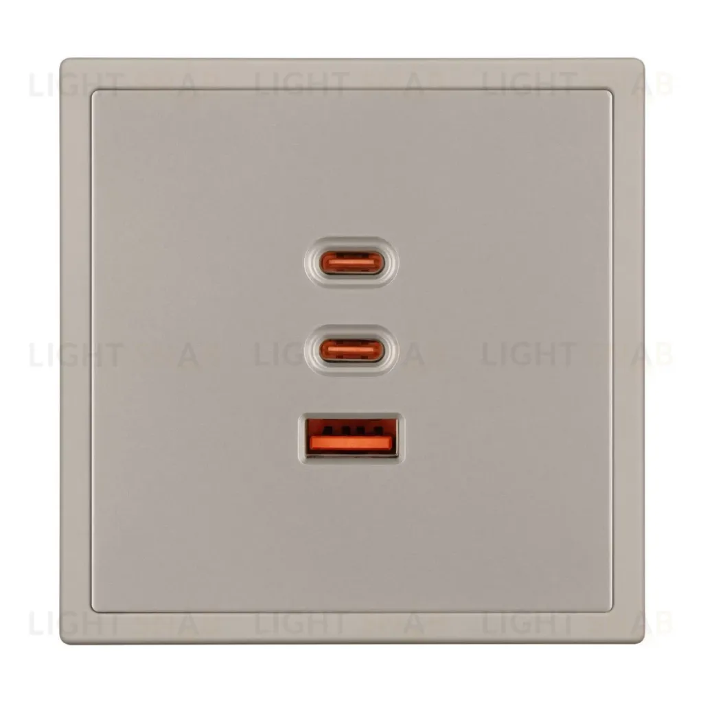 Механизм розетки с быстрой USB зарядкой Arlight SCT-NOBE-MUACC-SFPL-FC-CA (65W, QC3) 061835 061835