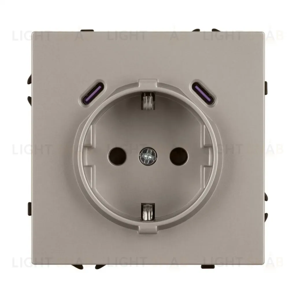 Механизм розетки с USB зарядкой Arlight SCT-NOBE-MUCC-SFPL-CA (230V, 16A) 061814 061814