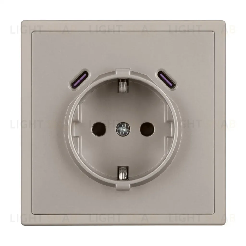 Механизм розетки с USB зарядкой Arlight SCT-NOBE-MUCC-SFPL-CA (230V, 16A) 061814 061814