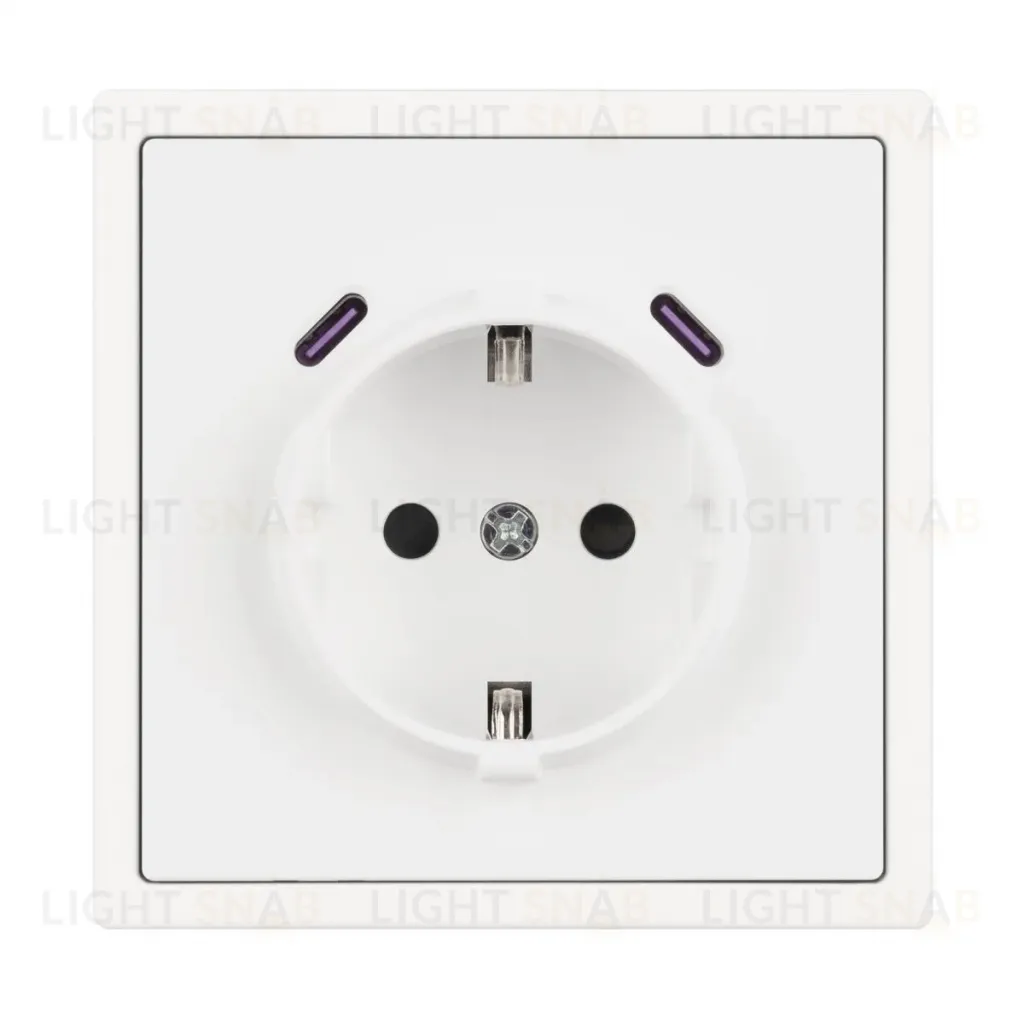 Механизм розетки с USB зарядкой Arlight SCT-NOBE-MUCC-SFPL-WH (230V, 16A) 061818 061818