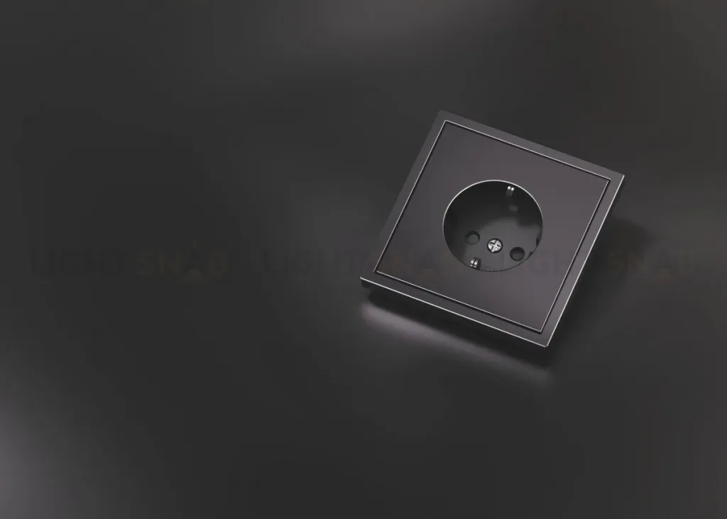Накладка для розетки с заземлением и защитными шторками, S70 Metal (антрацит) Voltum VLSM000712 VLSM000712
