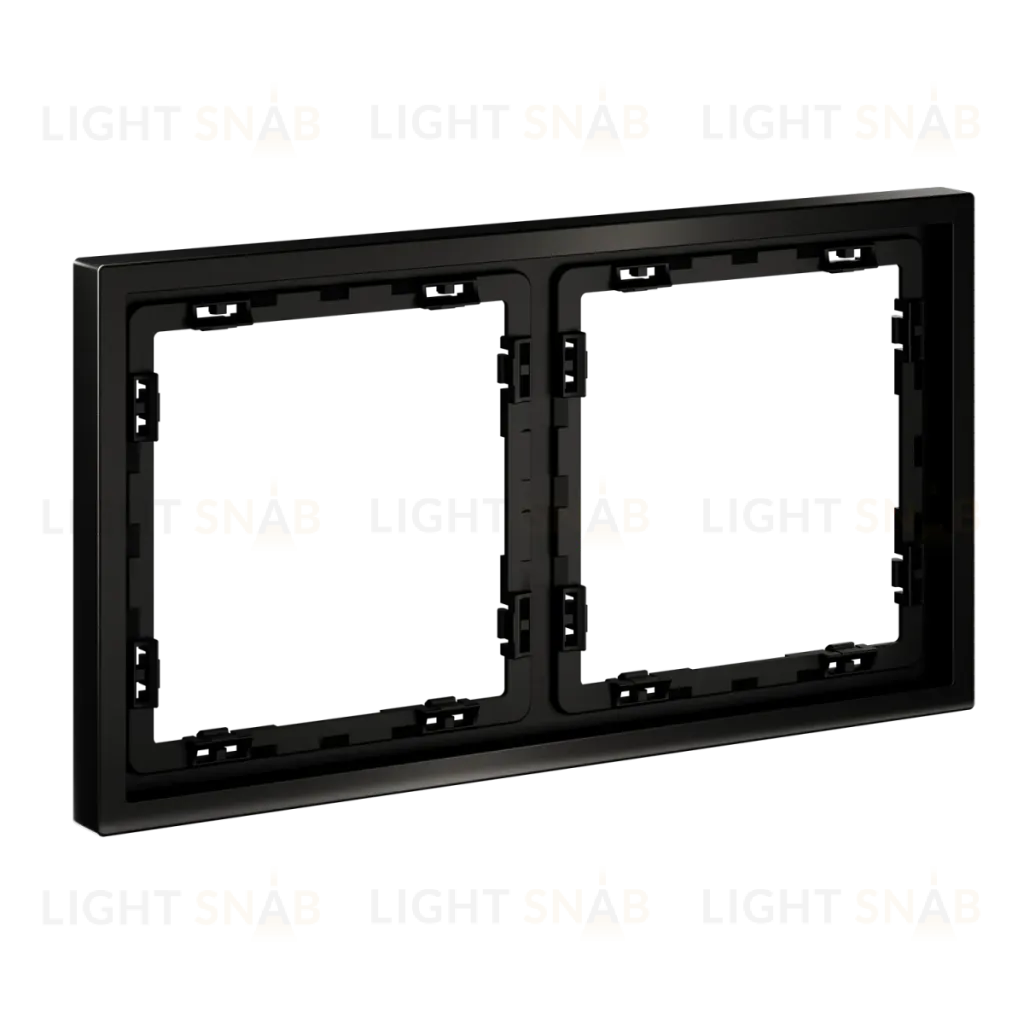 Рамка металлическая на 2 поста S70 Metal (антрацит) Voltum VLSM120212 VLSM120212