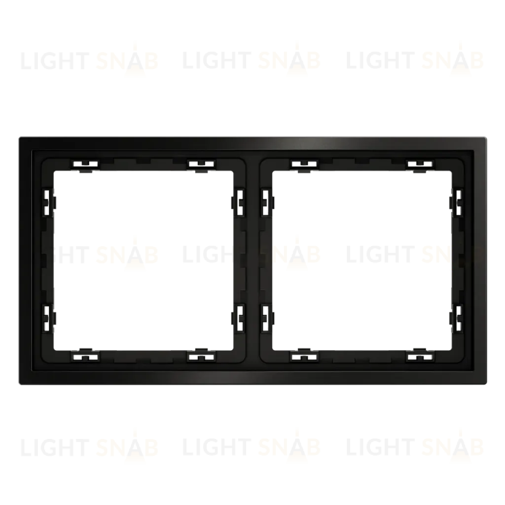 Рамка металлическая на 2 поста S70 Metal (антрацит) Voltum VLSM120212 VLSM120212