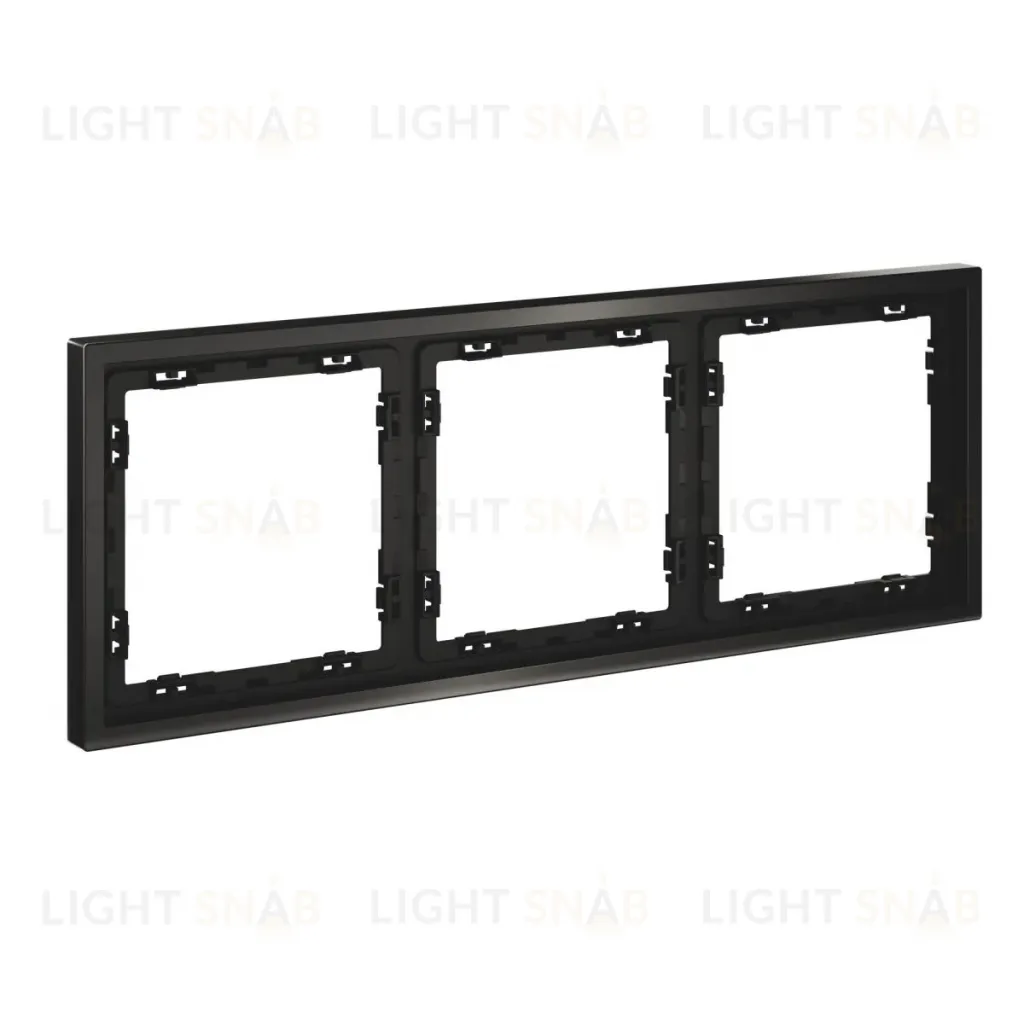Рамка металлическая на 3 поста S70 Metal (антрацит) Voltum VLSM120312 VLSM120312