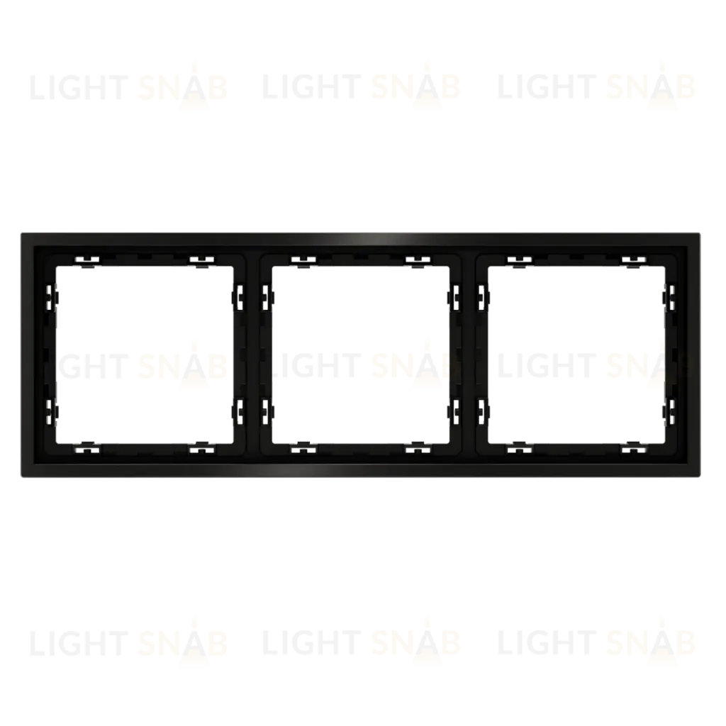 Рамка металлическая на 3 поста S70 Metal (антрацит) Voltum VLSM120312 VLSM120312