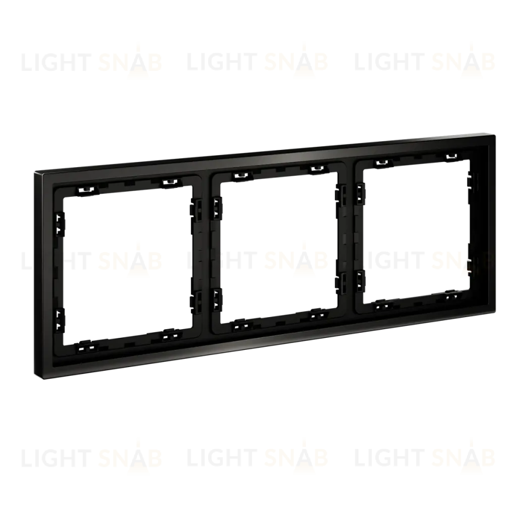 Рамка металлическая на 3 поста S70 Metal (антрацит) Voltum VLSM120312 VLSM120312