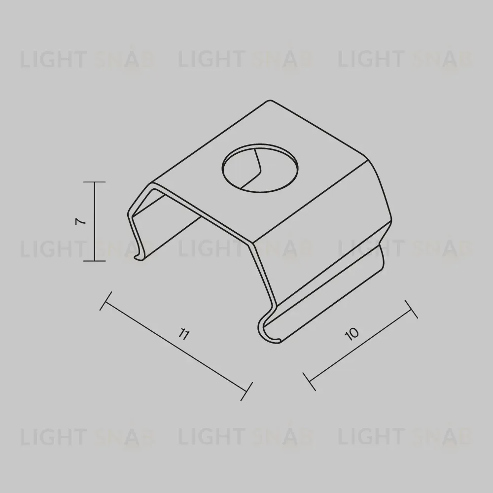 Комплект креплений (для профиля 11x3,5) 4 шт. Maytoni Led Strip ALM-1103-MT  642094 642094