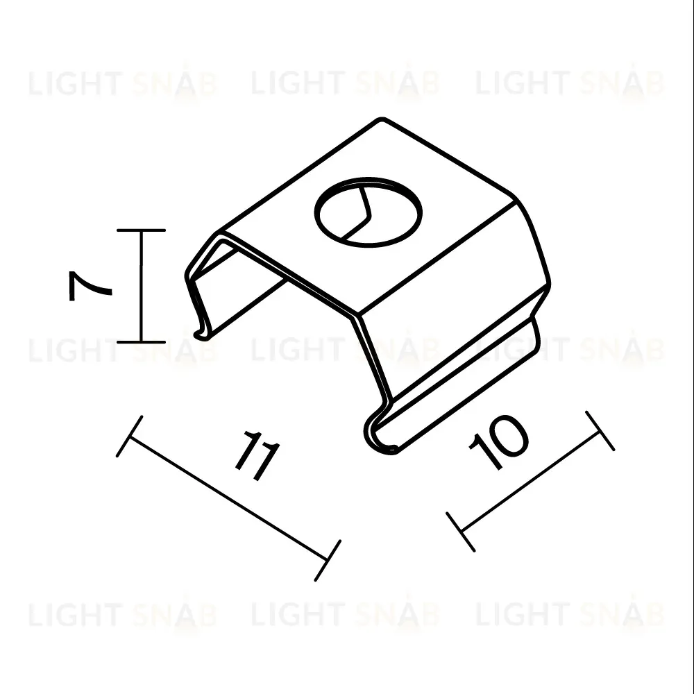 Комплект креплений (для профиля 11x3,5) 4 шт. Maytoni Led Strip ALM-1103-MT  642094 642094