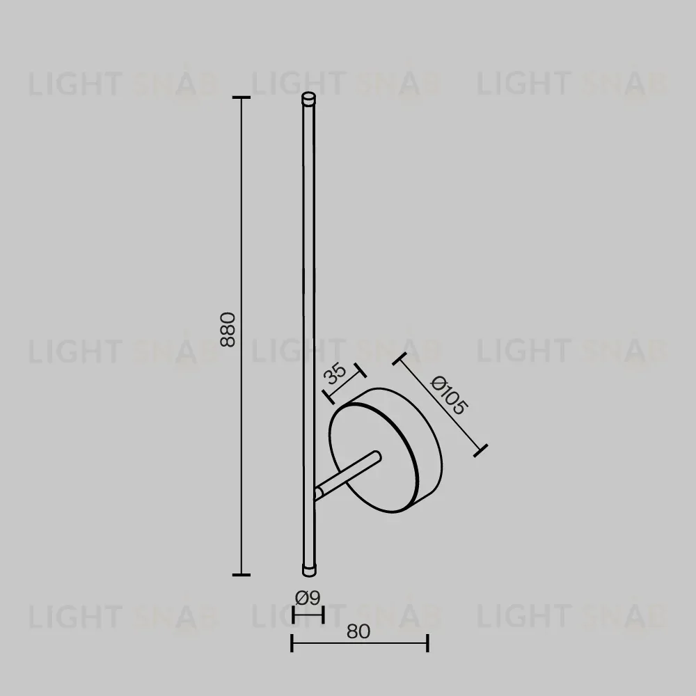 Настенный светильник Maytoni Elegant C085WL-L12BS2.7K-1 C085WL-L12BS2.7K-1