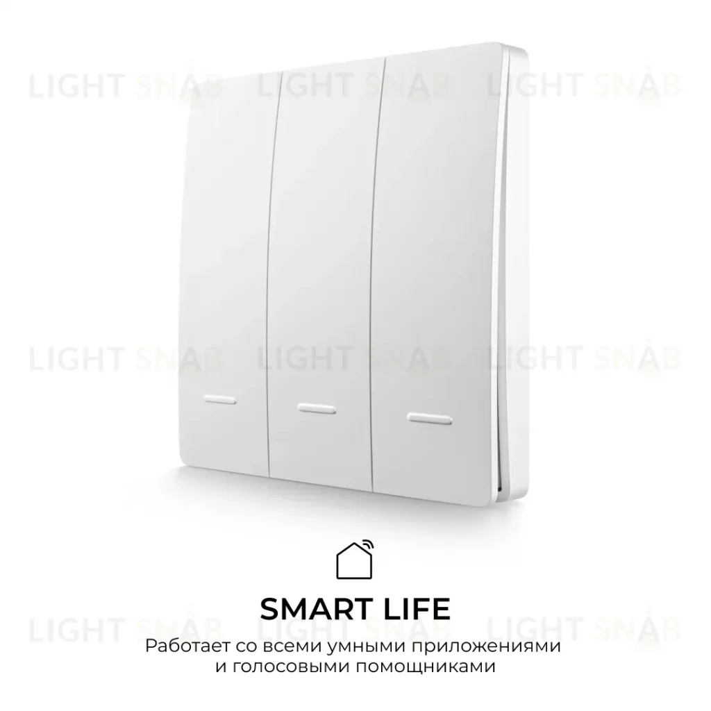 Выключатель кинетический 3кл., IP44, 2,4 ГГц, Smart, бел. Apeyron 04-73 04-73