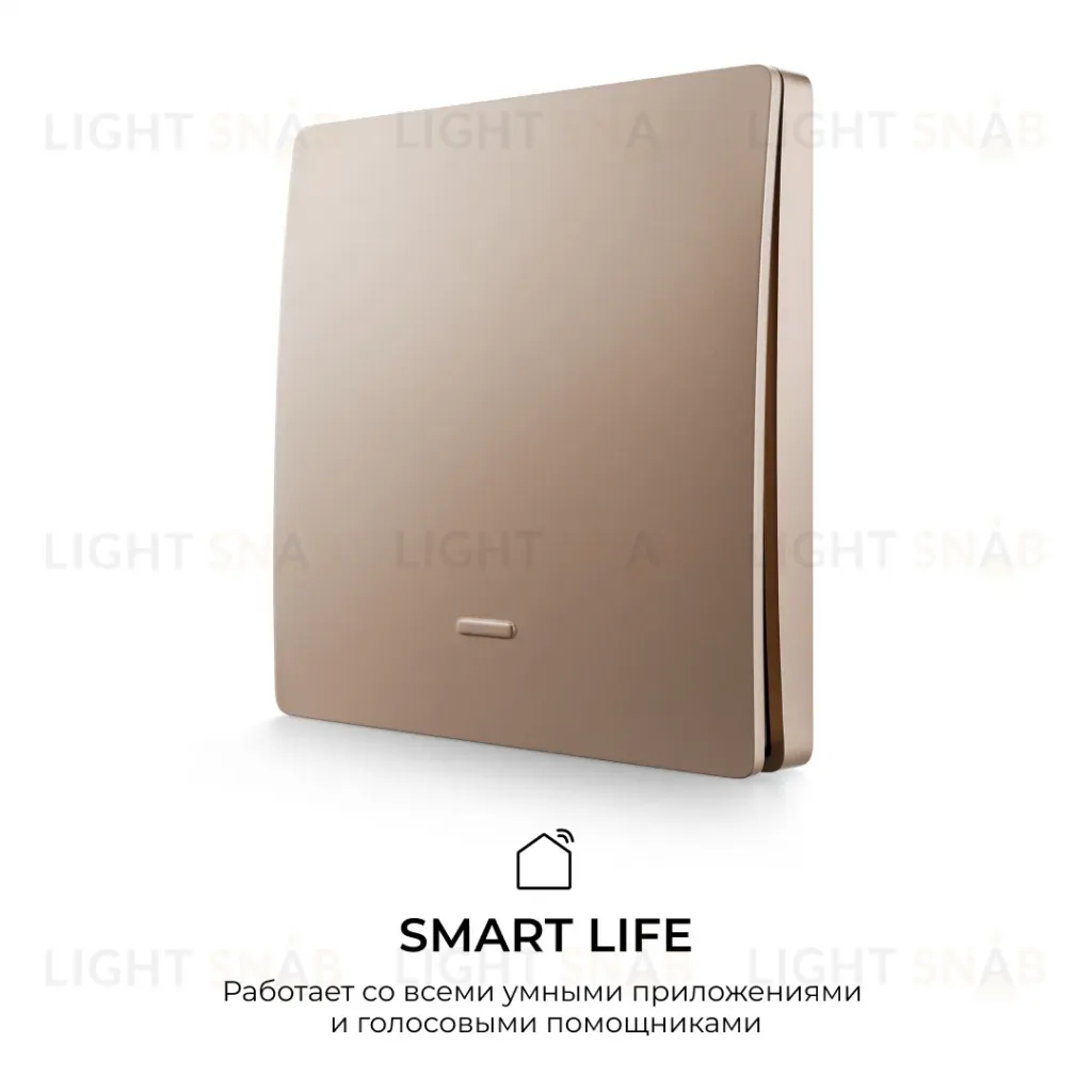 Выключатель кинетический 1кл., IP44, 2,4 ГГц, Smart, беж. Apeyron 04-75 04-75