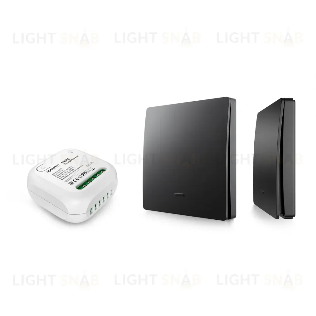 Реле с кинетическими выключателями, IP44, Wi-Fi 2,4 ГГц, Smart, 2выкл., 1 реле. чер. Apeyron 04-86 04-86