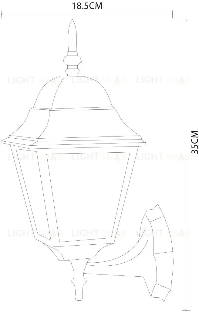 Уличный настенный светильник Arte Lamp Bremen A1011AL-1BK A1011AL-1BK