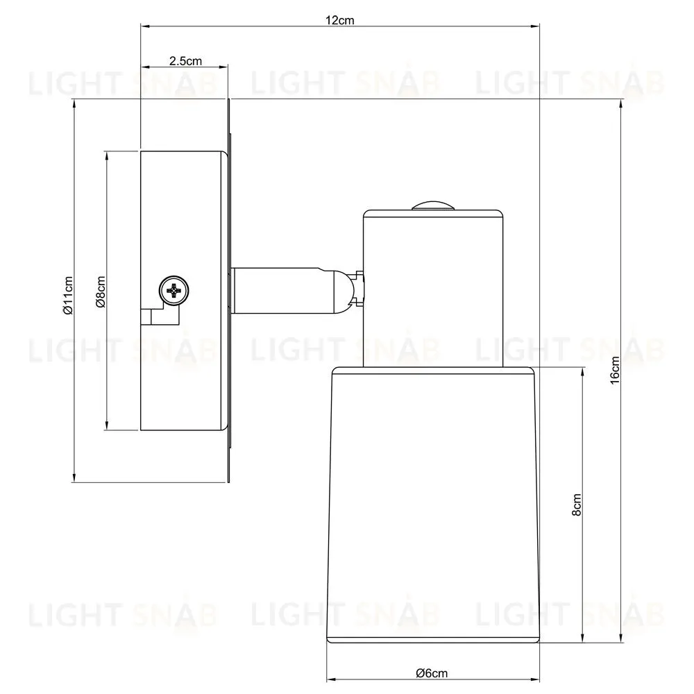 Спот Arte Lamp A4510AP-1SS A4510AP-1SS