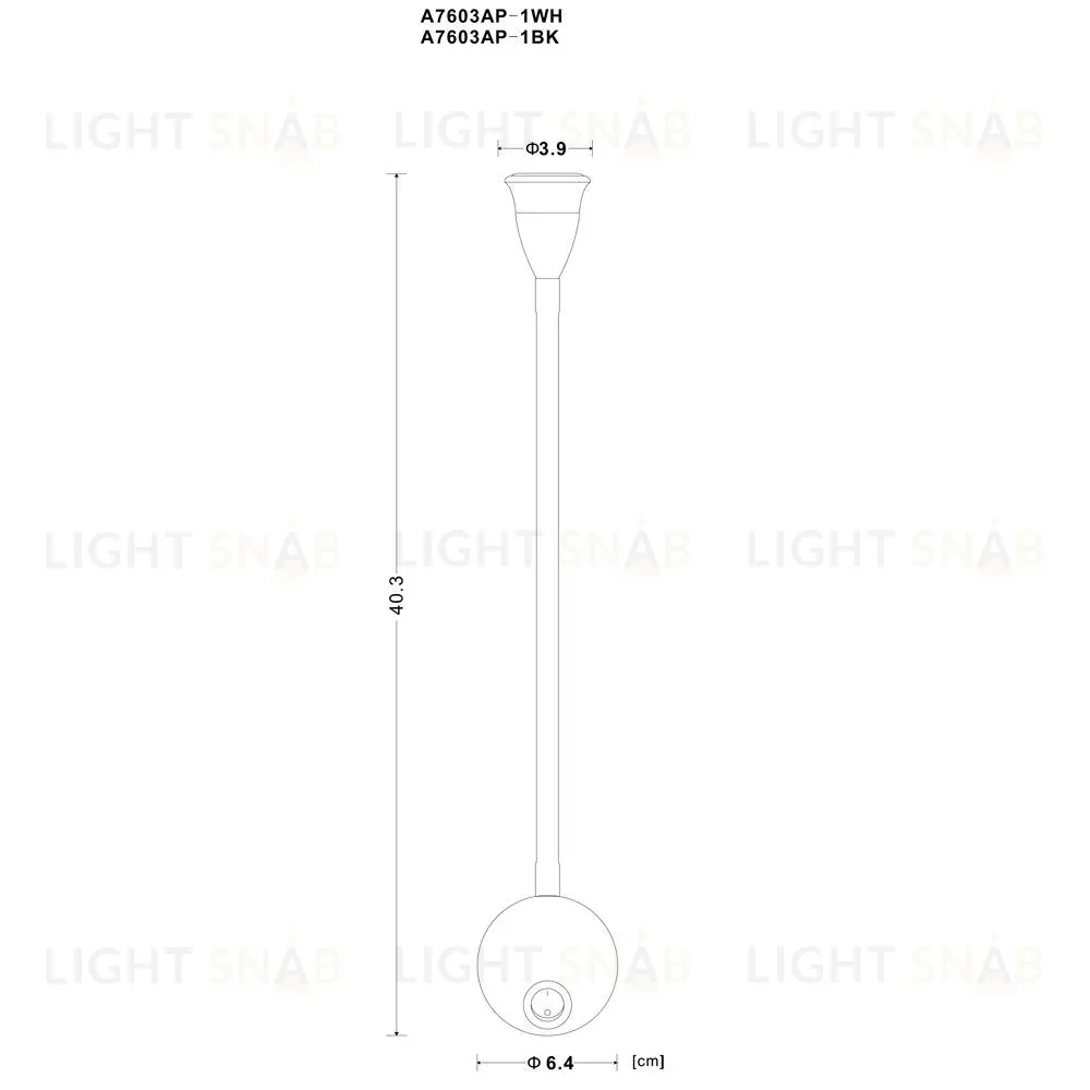 Бра Arte Lamp A7603AP-1BK A7603AP-1BK