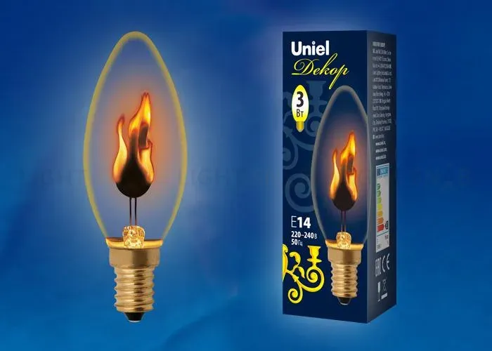 Лампа накаливания (UL-00000479) Uniel E27 60W золотистый IL-V-G95-60/GOLDEN/E27 VW01 IL-V-G95-60/GOLDEN/E27 VW01