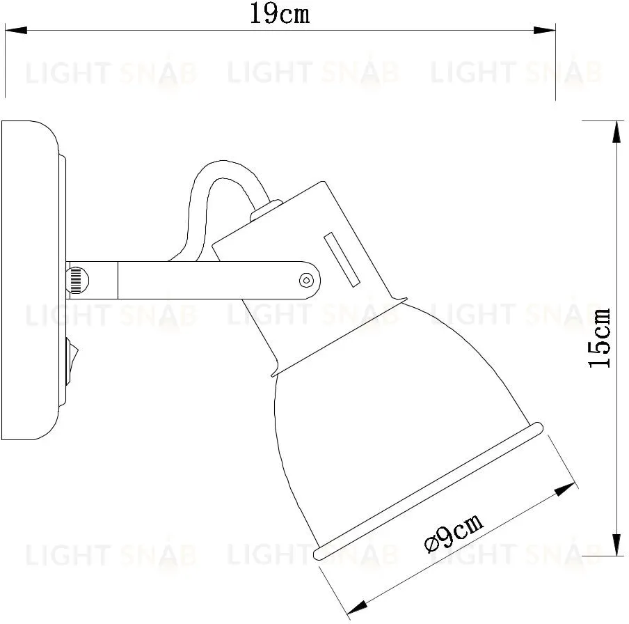 Спот Arte Lamp A1677AP-1GY A1677AP-1GY
