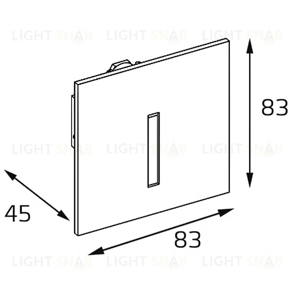 Светильник для ступеней ITALLINE DL 3020 WHITE DL 3020 WHITE