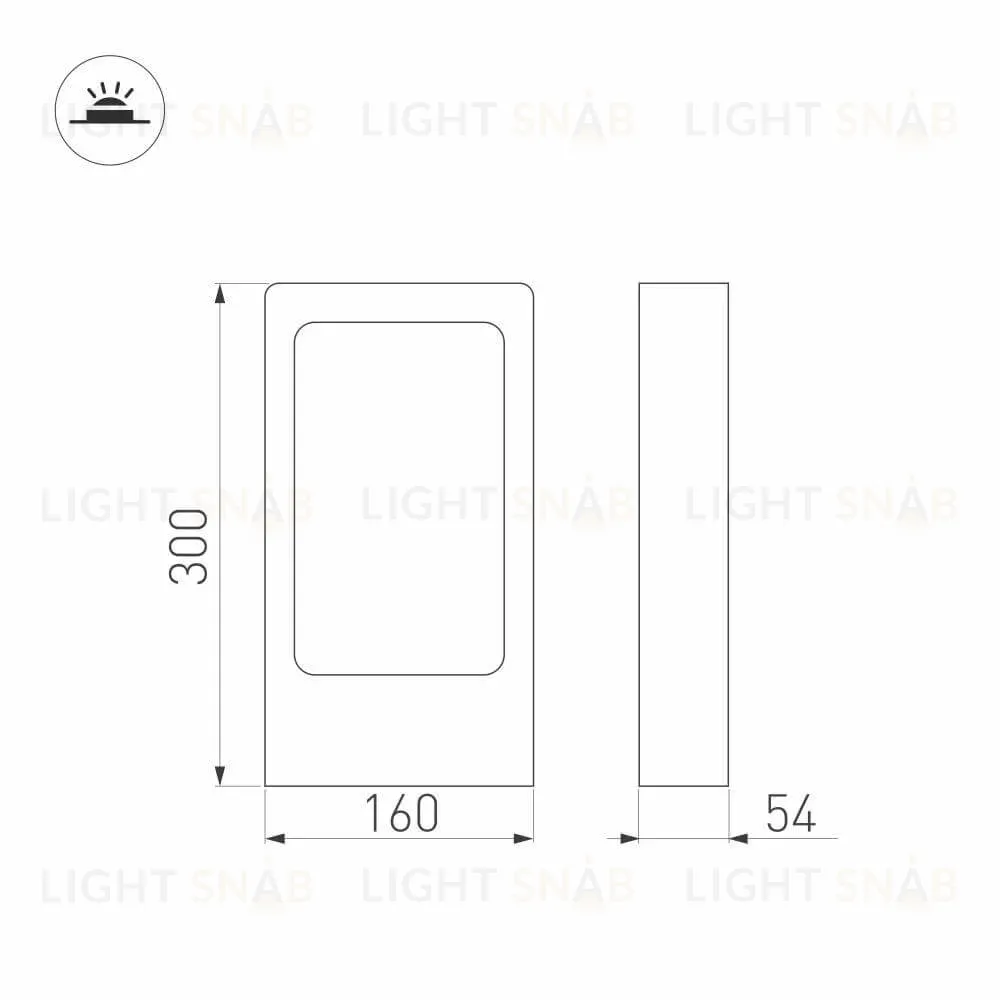 Уличный светодиодный светильник Arlight LGD-Path-Frame-J300B-7W Warm3000 021928(1) 021928(1)