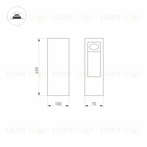 Уличный светодиодный светильник Arlight LGD-Mark-Boll-H650-7W Warm3000 029965 029965