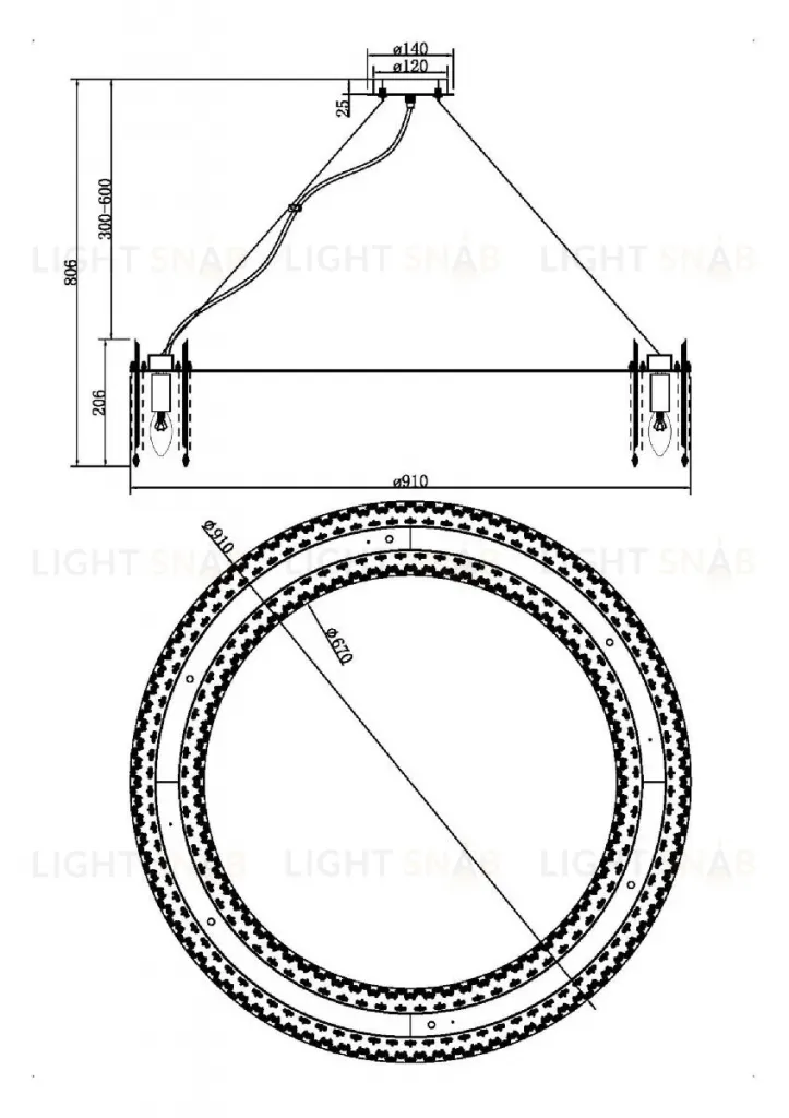 Подвесная люстра Maytoni Rocio MOD036PL-18N MOD036PL-18N