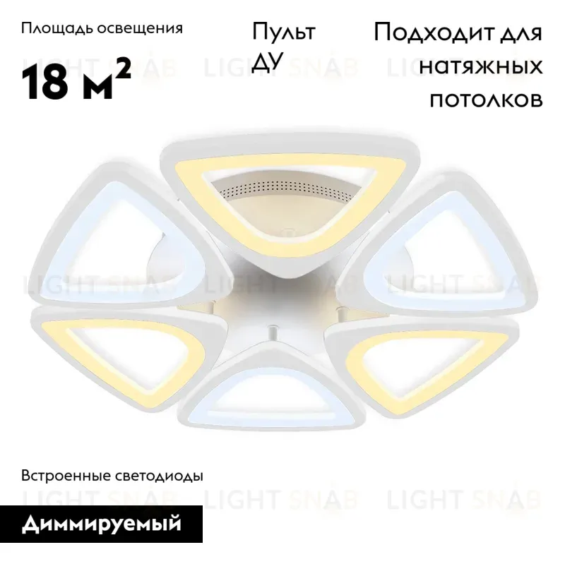 Потолочная светодиодная люстра Ambrella Light Acrylica Original FA4494 FA4494