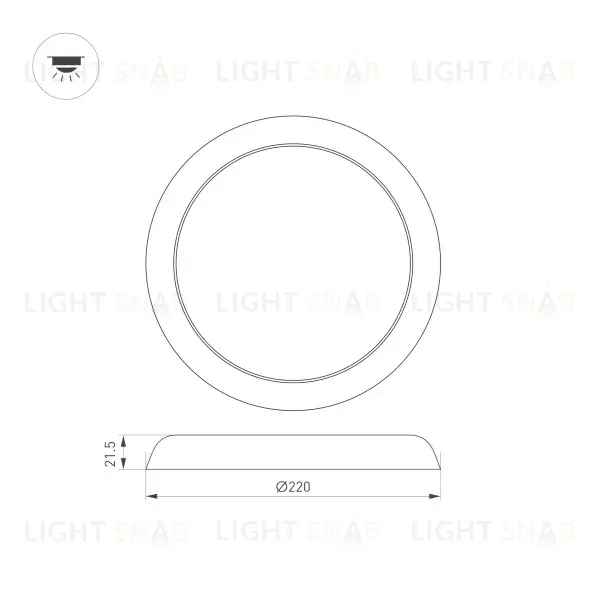 Встраиваемый светильник Arlight CL-Fiokk-R220-18W Day4000-Mix 033445 033445