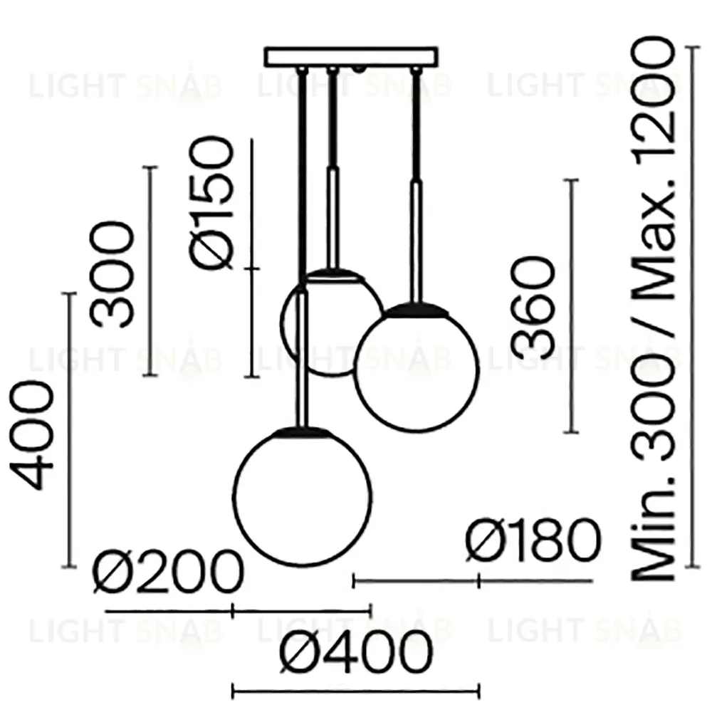 Подвесной светильник Maytoni Basic form MOD321PL-03W MOD321PL-03W