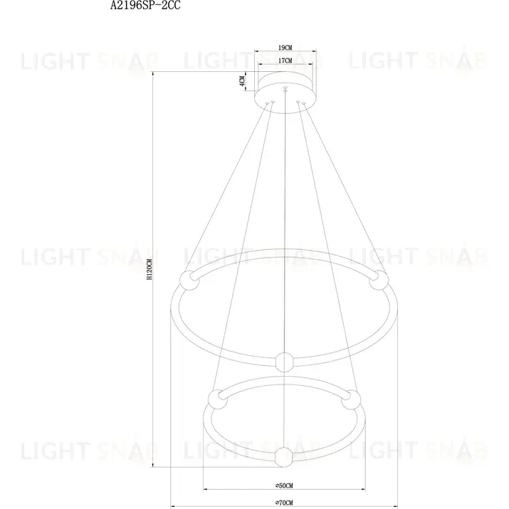 Подвесной светильник Arte Lamp Harley A2196SP-2CC A2196SP-2CC