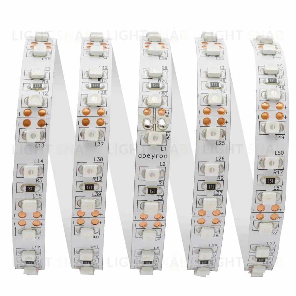 Светодиодная лента Apeyron 12В СТ 9,6Вт/м smd3528, 120д/м IP20 5м синяя 00-18 00-18