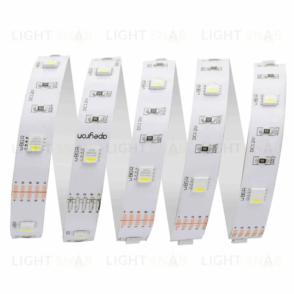 Светодиодная лента Apeyron 12В СТ 7,2Вт/м smd5050 30д/м IP20 360Лм/м 5м RGBW 00-100 00-100