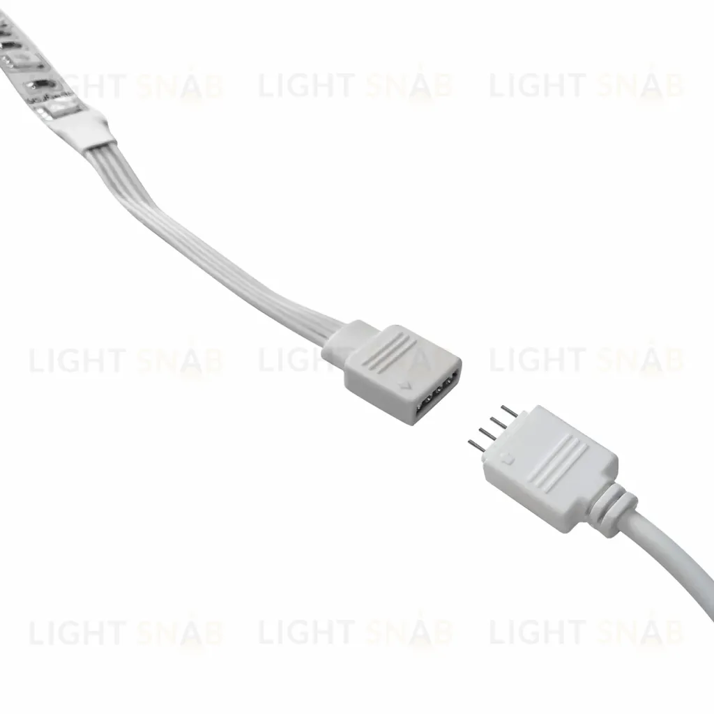 Коннектор для соединения RGB/CCT ленты Apeyron 10мм с контроллером RGB/CCT 09-04 09-04