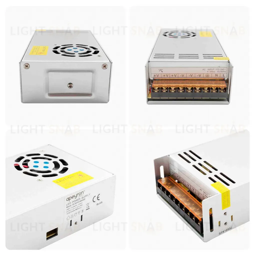 Блок питания Apeyron 12В 400Вт IP20 33,3А 03-38 03-38